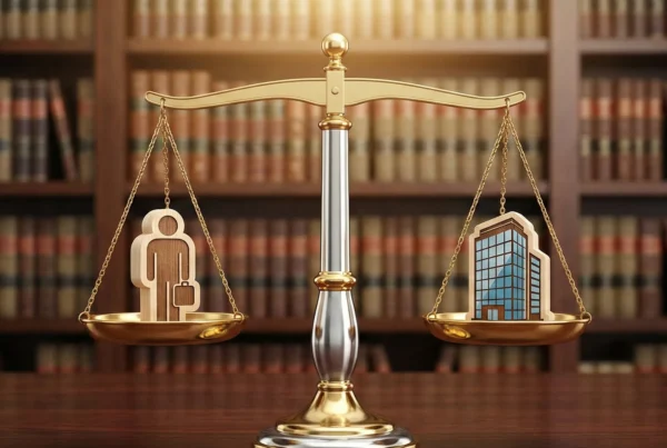 Ζυγαριά που δείχνει ισορροπία ανάμεσα σε ατομική επιχείρηση και εταιρία, συμβολίζοντας την ίση φορολογική μεταχείριση των εξόδων.